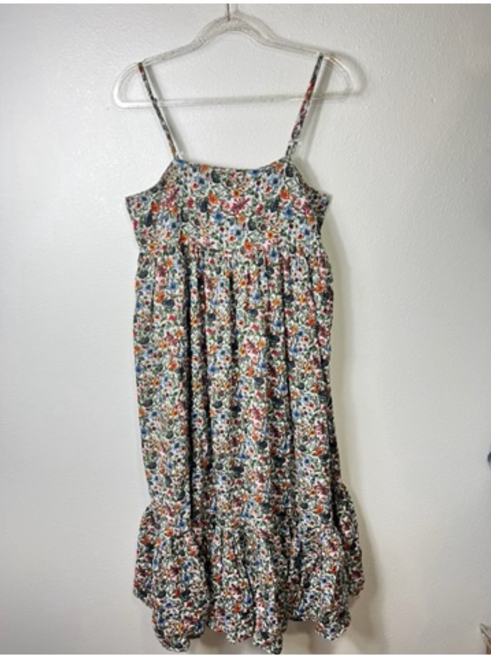 NATURAL LIFE Nina Cotton Blend Floral Maxi Dress Size L - Picture 2 of 11